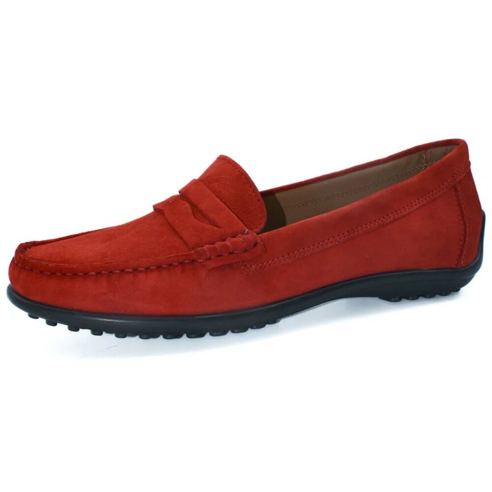 THE FLEXX Red Winter Suede Loafer/NIB/7.5 (EU 37.5)